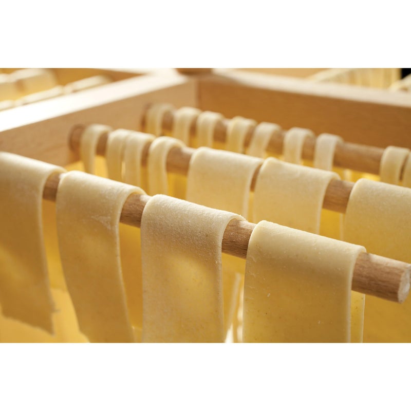 Fante's Fantes Collapsible Pasta and Noodle Drying Rack, Made in Italy, Natural Beechwood, 13.375 x 11.5-Inches, The Italian Market Original since 1906 - Image 5